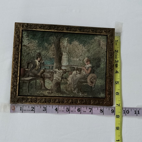 BRADLEY & HUBBARD Antique Painted Cast Iron Garden Scene - Picture 11 of 11